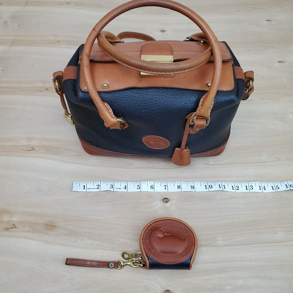Dooney & Bourke Navy Doctors Bag & Logo Coin Purse - Picture 13 of 16